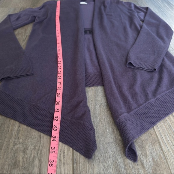 Bench Open Front Long Cardigan Sweater Purple Women’s Size Medium - Picture 8 of 10